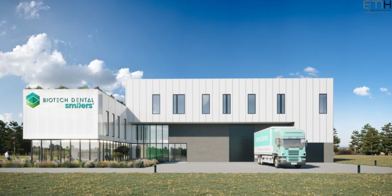 GSE begins construction of a 2,875m² factory for Biotech Dental