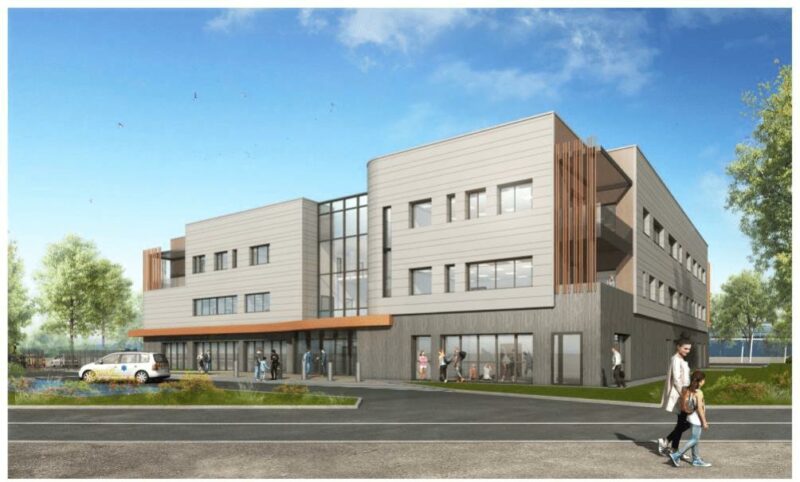 GSE pose le première pierre du nouveau centre médico-chirurgical de la polyclinique du Beaujolais